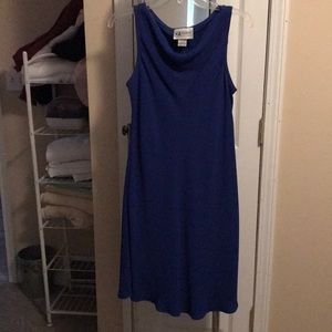Blue dress. Knee length. Worn one time for a grad